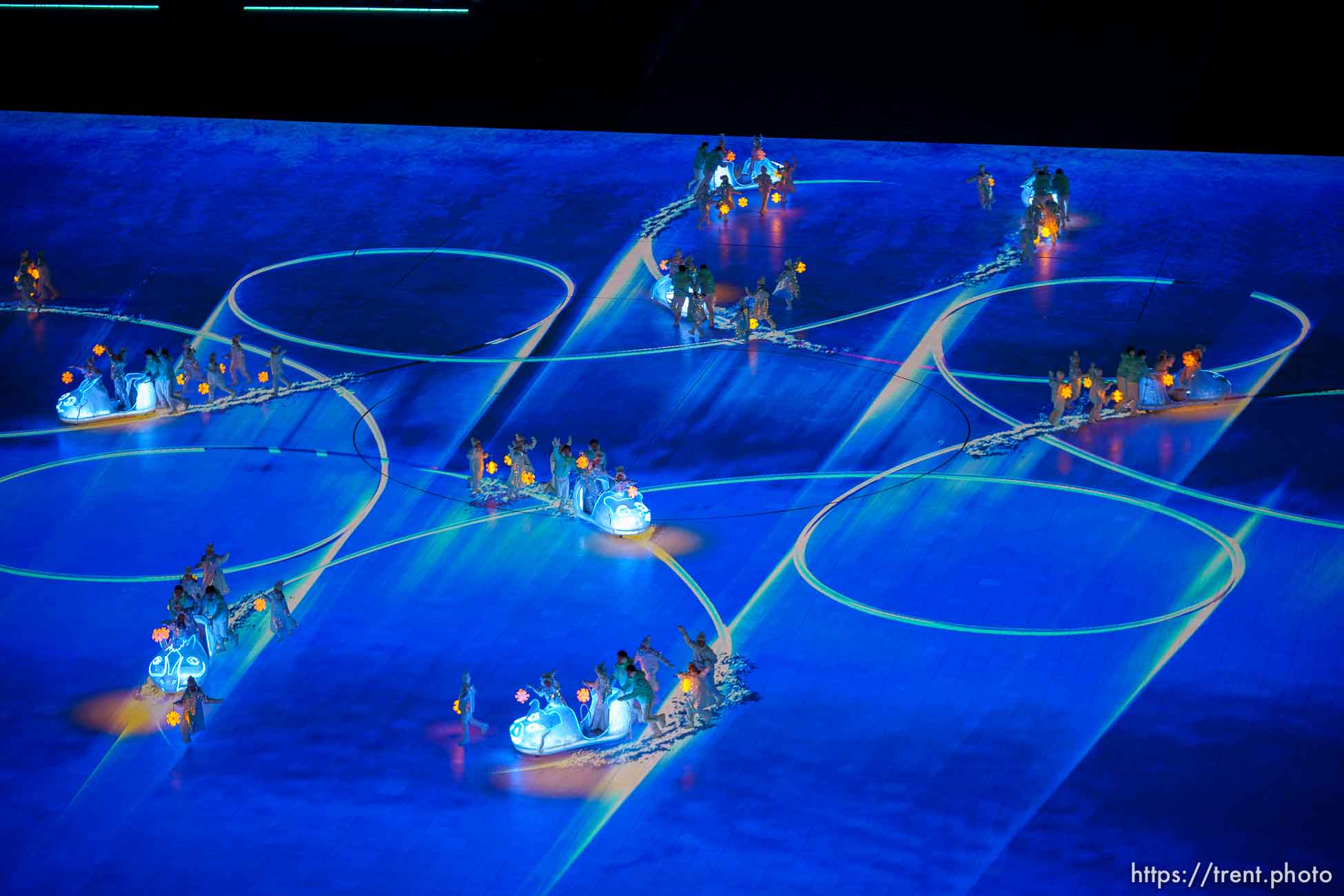 (Trent Nelson  |  The Salt Lake Tribune) The closing ceremony of the 2022 Winter Olympics in Beijing on Sunday, Feb. 20, 2022.