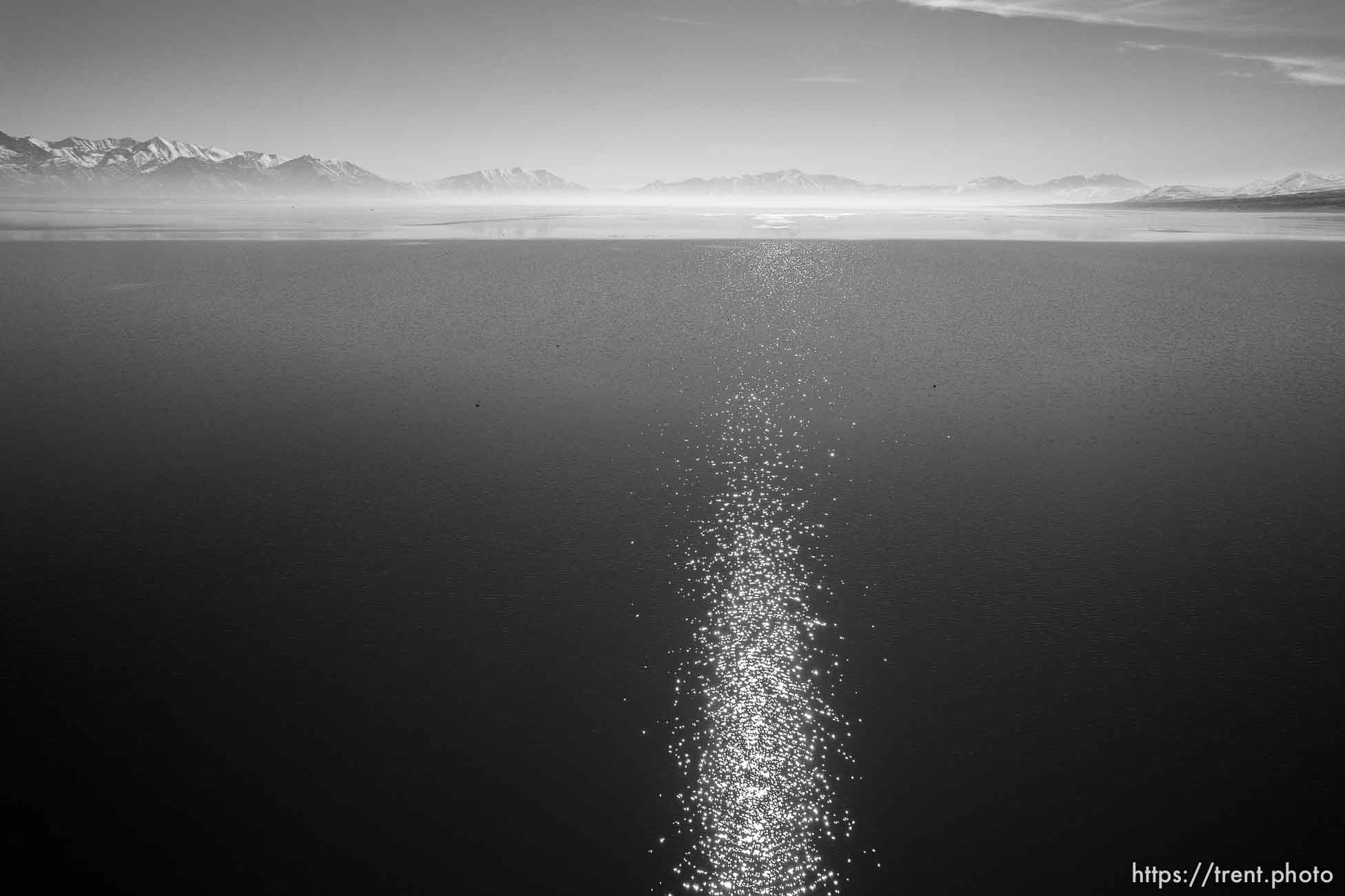 (Trent Nelson  |  The Salt Lake Tribune) The Jordan River meets Utah Lake in Saratoga Springs on Tuesday, March 1, 2022.