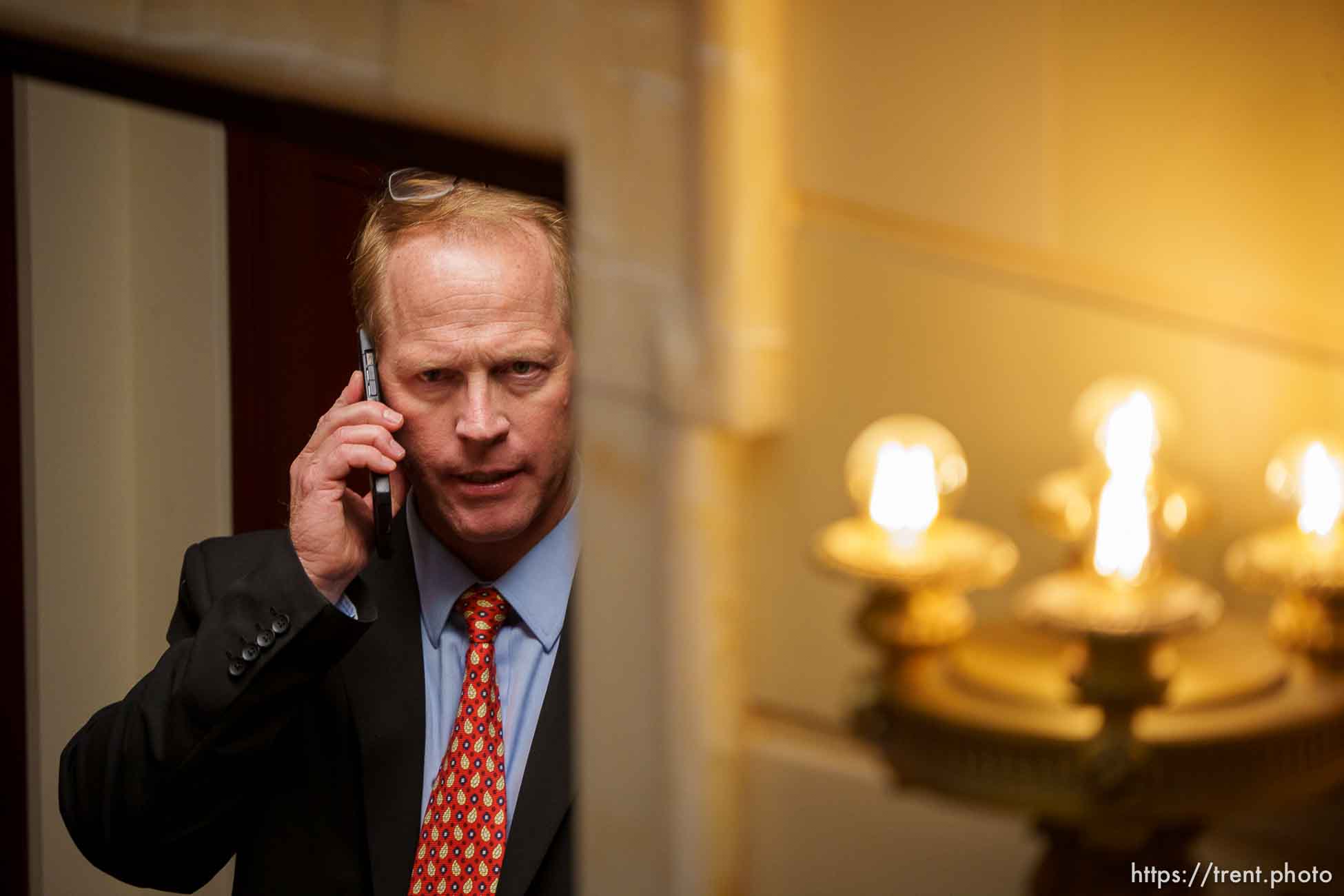 (Trent Nelson  |  The Salt Lake Tribune) Sen. Keith Grover, R-Provo, in the Senate Chamber on the last day of the legislative session, in Salt Lake City on Friday, March 4, 2022.