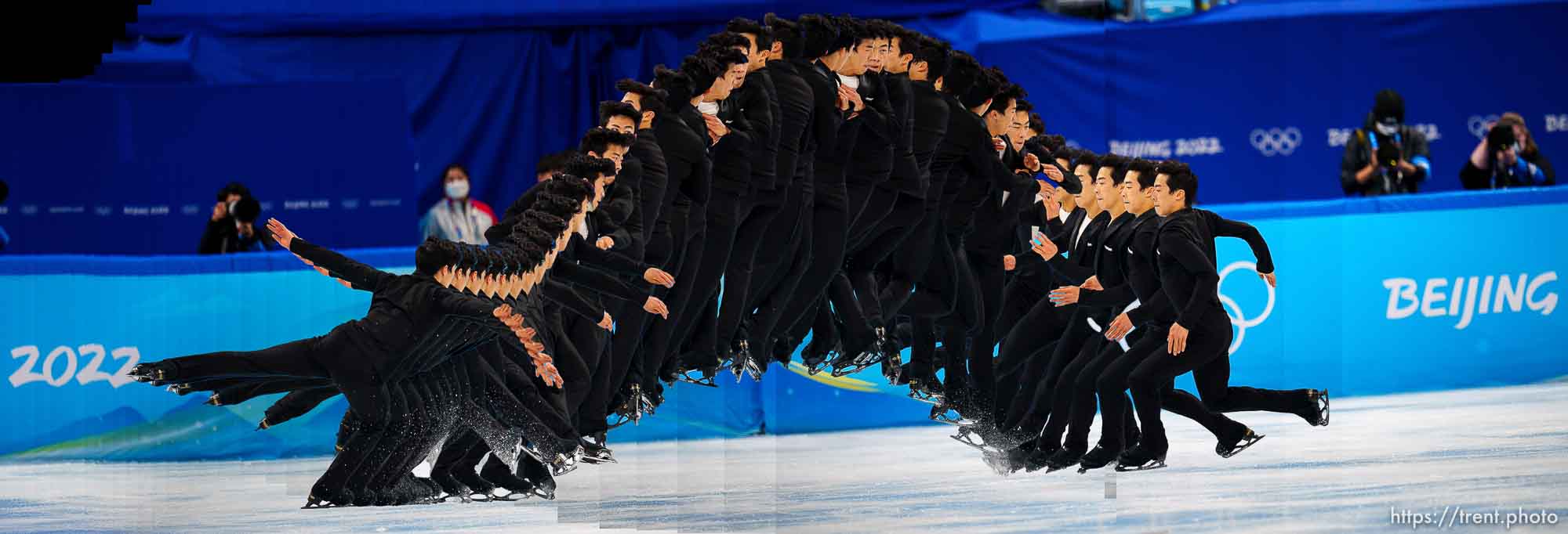 (Trent Nelson  |  The Salt Lake Tribune) Nathan Chen competes in the short program, figure skating at the 2022 Winter Olympics in Beijing on Tuesday, Feb. 8, 2022.