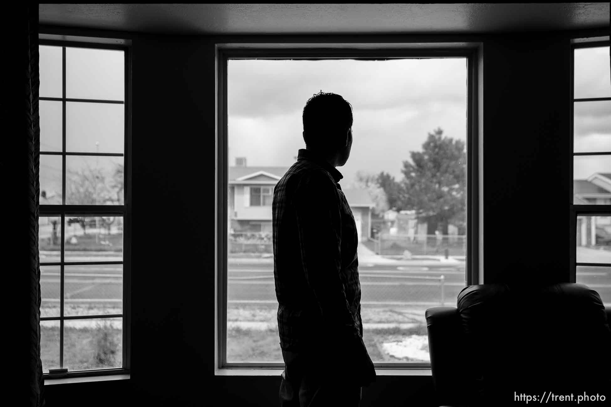 (Trent Nelson  |  The Salt Lake Tribune) Ahmad, an Afghan native who worked as an interpreter for the U.S. Army, at his West Valley City home on Tuesday, April 12, 2022.