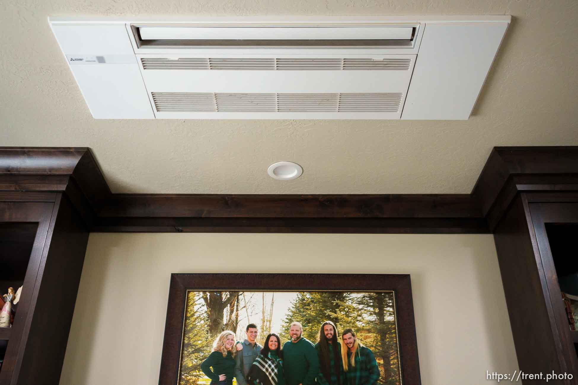 (Trent Nelson  |  The Salt Lake Tribune) Roger Graham heats his Hooper home with an electrical heat pump system, on Friday, April 29, 2022.