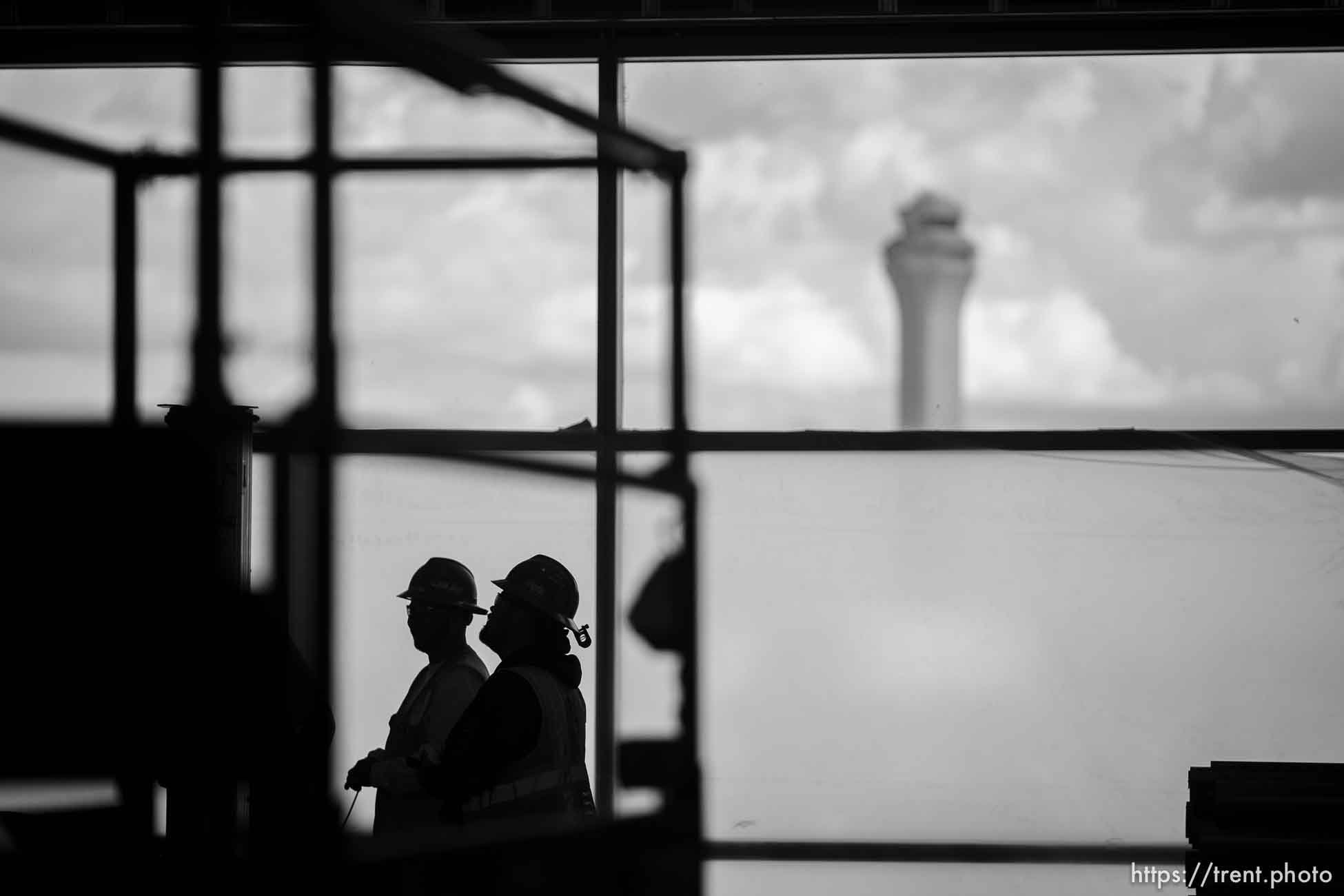 (Trent Nelson  |  The Salt Lake Tribune) Construction along Concourse A East at the Salt Lake City International Airport in Salt Lake City on Tuesday, May 3, 2022.