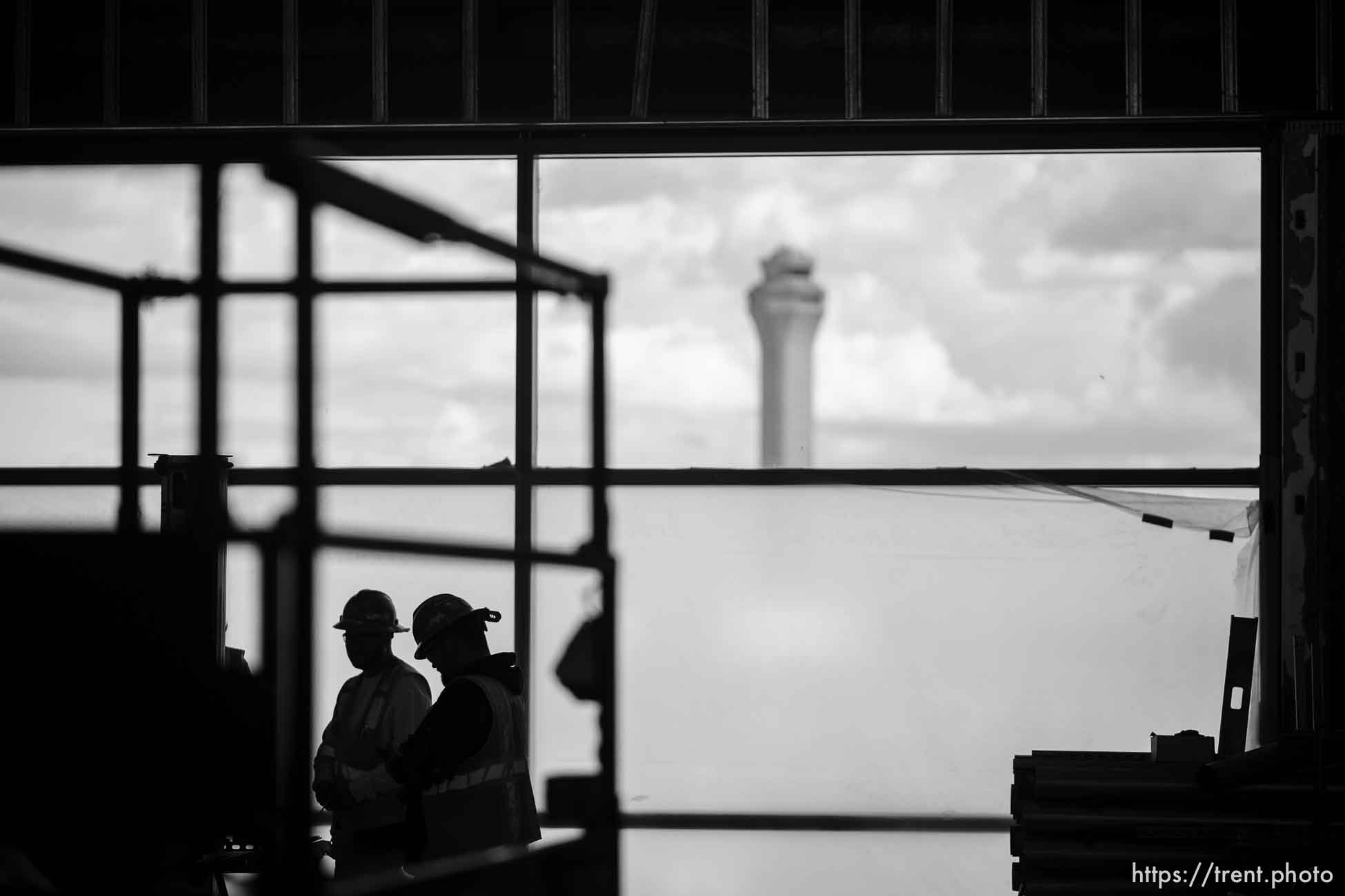 (Trent Nelson  |  The Salt Lake Tribune) Construction along Concourse A East at the Salt Lake City International Airport in Salt Lake City on Tuesday, May 3, 2022.
