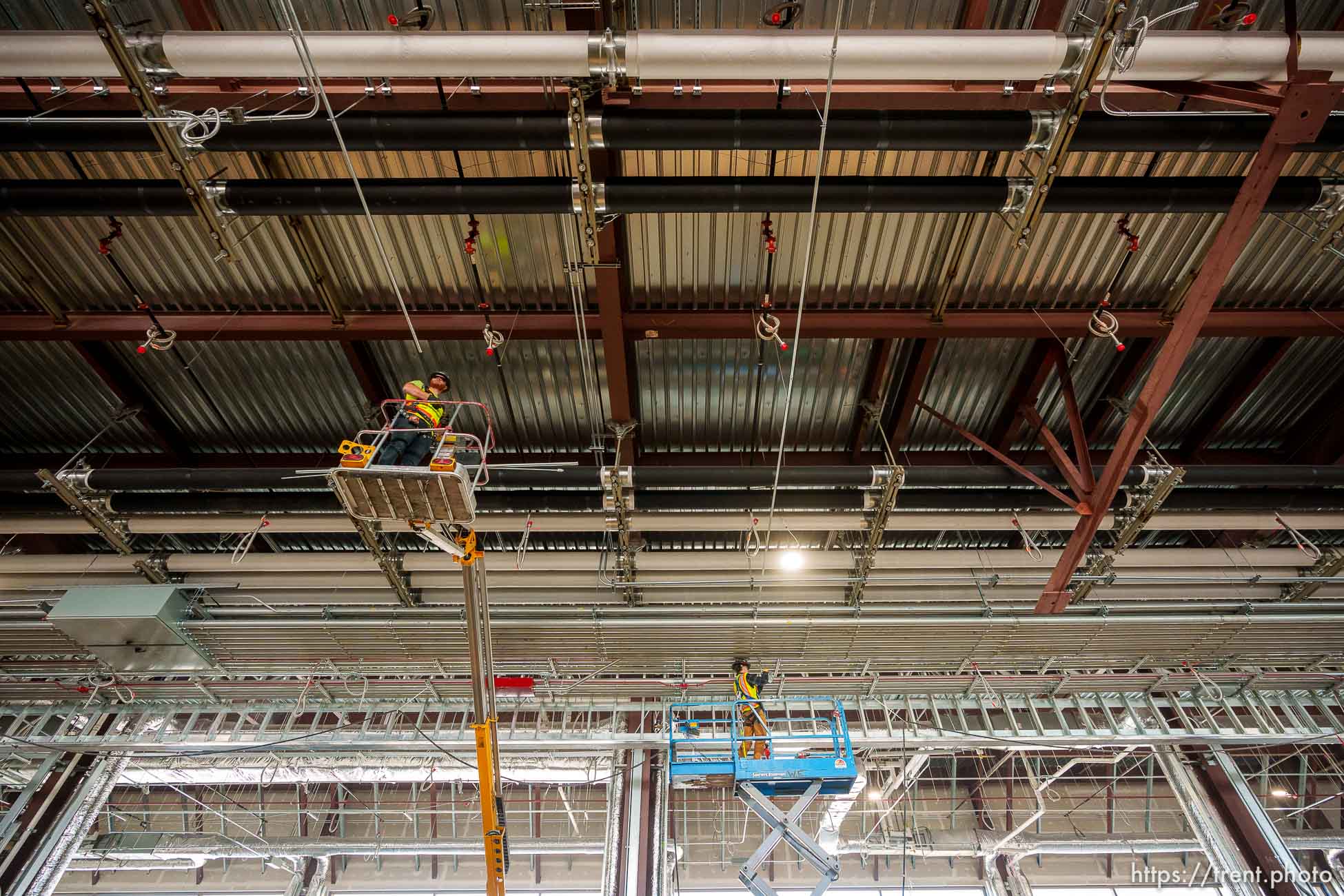 (Trent Nelson  |  The Salt Lake Tribune) Construction along Concourse A East at the Salt Lake City International Airport in Salt Lake City on Tuesday, May 3, 2022.