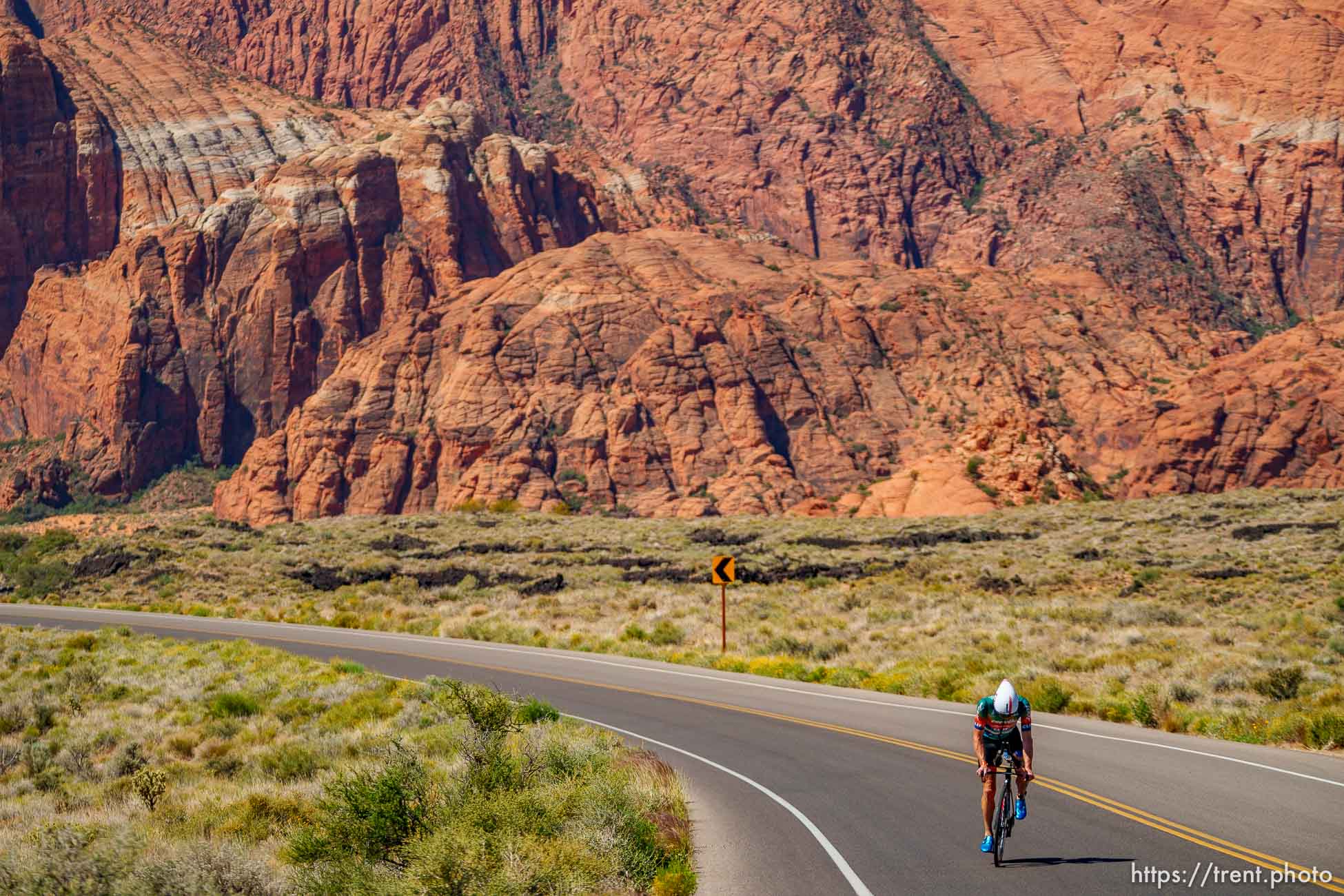 (Trent Nelson  |  The Salt Lake Tribune) 
4 during the Ironman World Championship triathlon in St. George on Saturday, May 7, 2022.