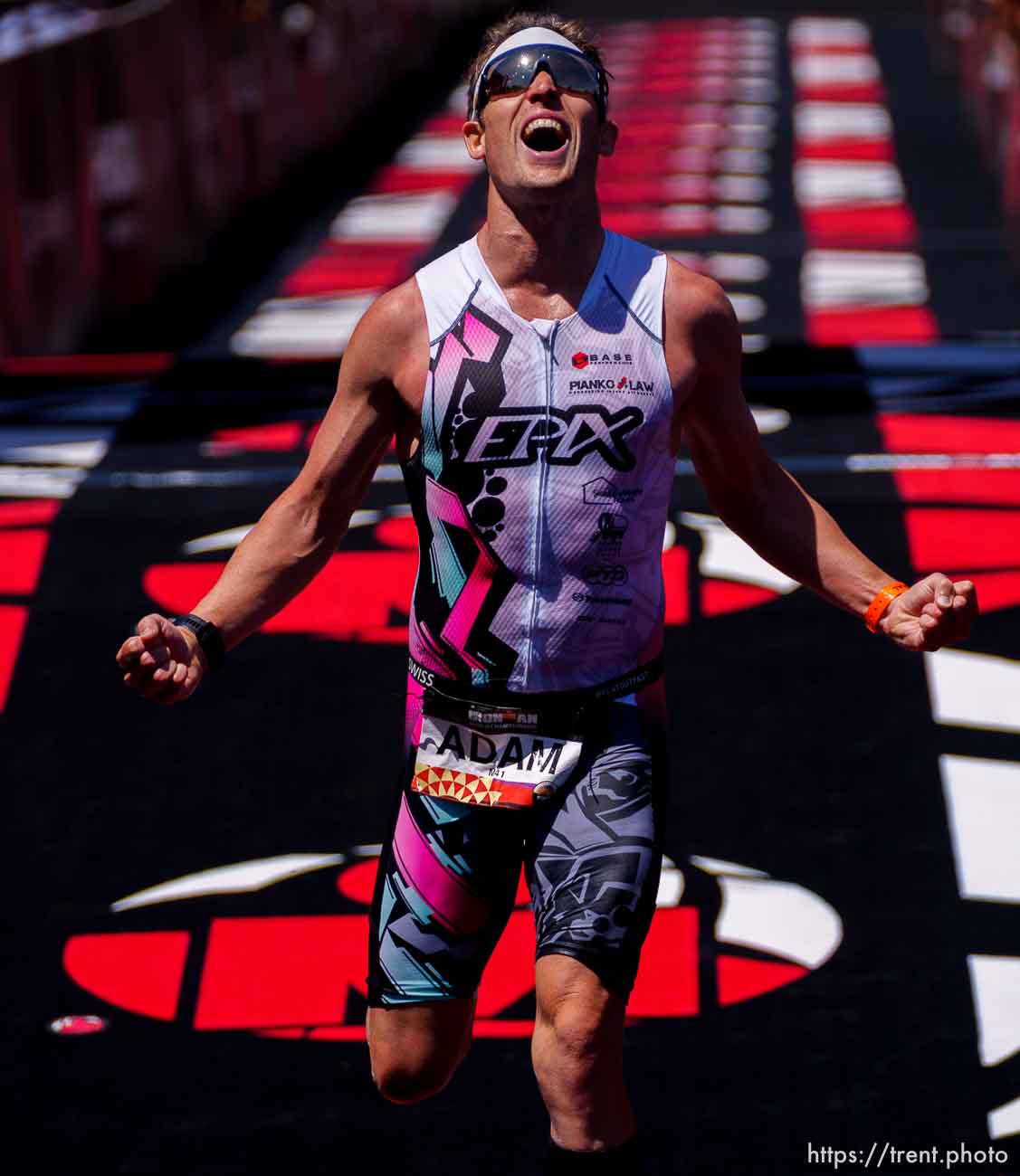 (Trent Nelson  |  The Salt Lake Tribune) Adam Feigh during the Ironman World Championship triathlon in St. George on Saturday, May 7, 2022.