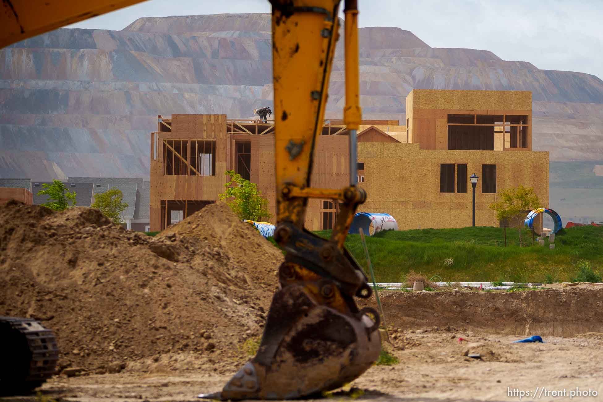 (Trent Nelson  |  The Salt Lake Tribune) New Daybreak construction in South Jordan on Thursday, May 19, 2022.