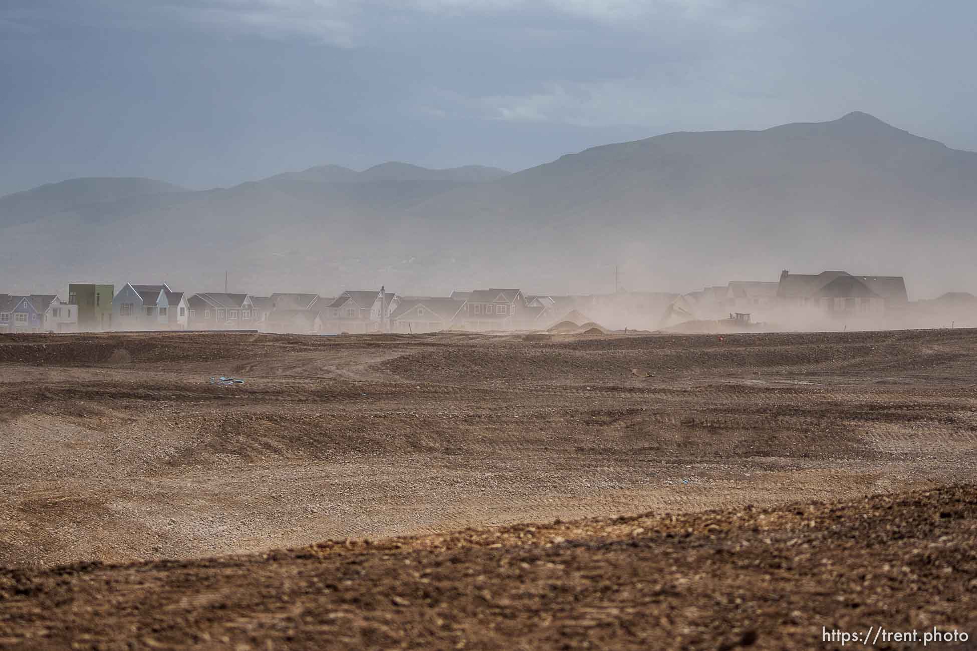 (Trent Nelson  |  The Salt Lake Tribune) New Daybreak construction in South Jordan on Thursday, May 19, 2022.