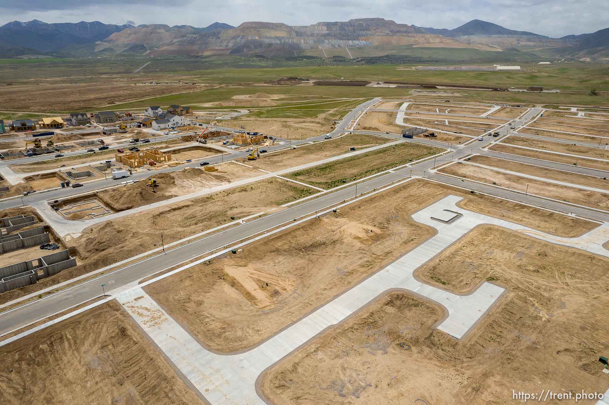 (Trent Nelson  |  The Salt Lake Tribune) New Daybreak construction in South Jordan on Thursday, May 19, 2022.