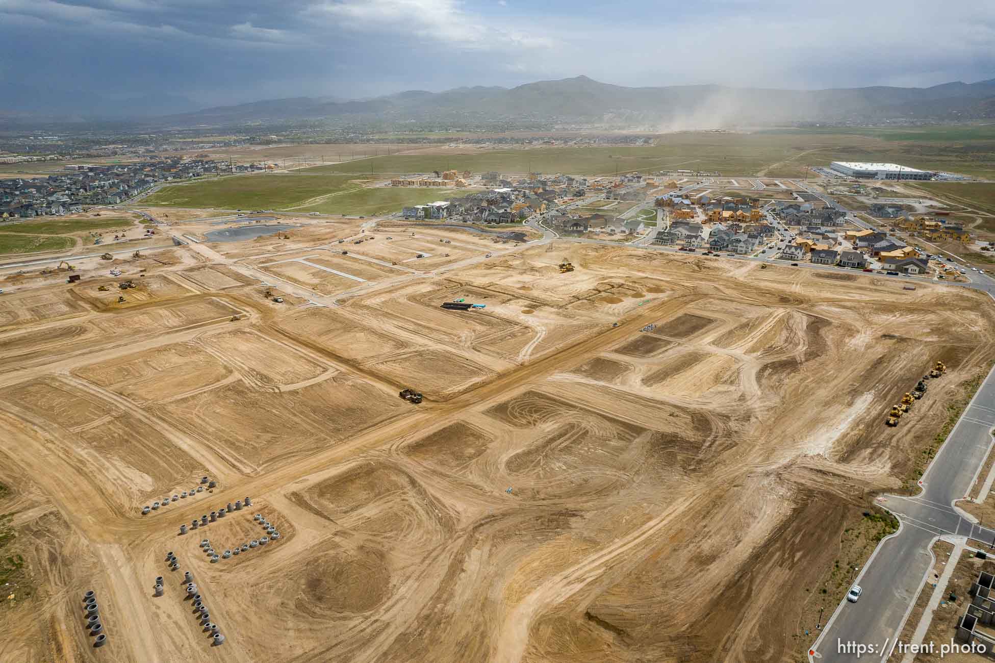 (Trent Nelson  |  The Salt Lake Tribune) New Daybreak construction in South Jordan on Thursday, May 19, 2022.