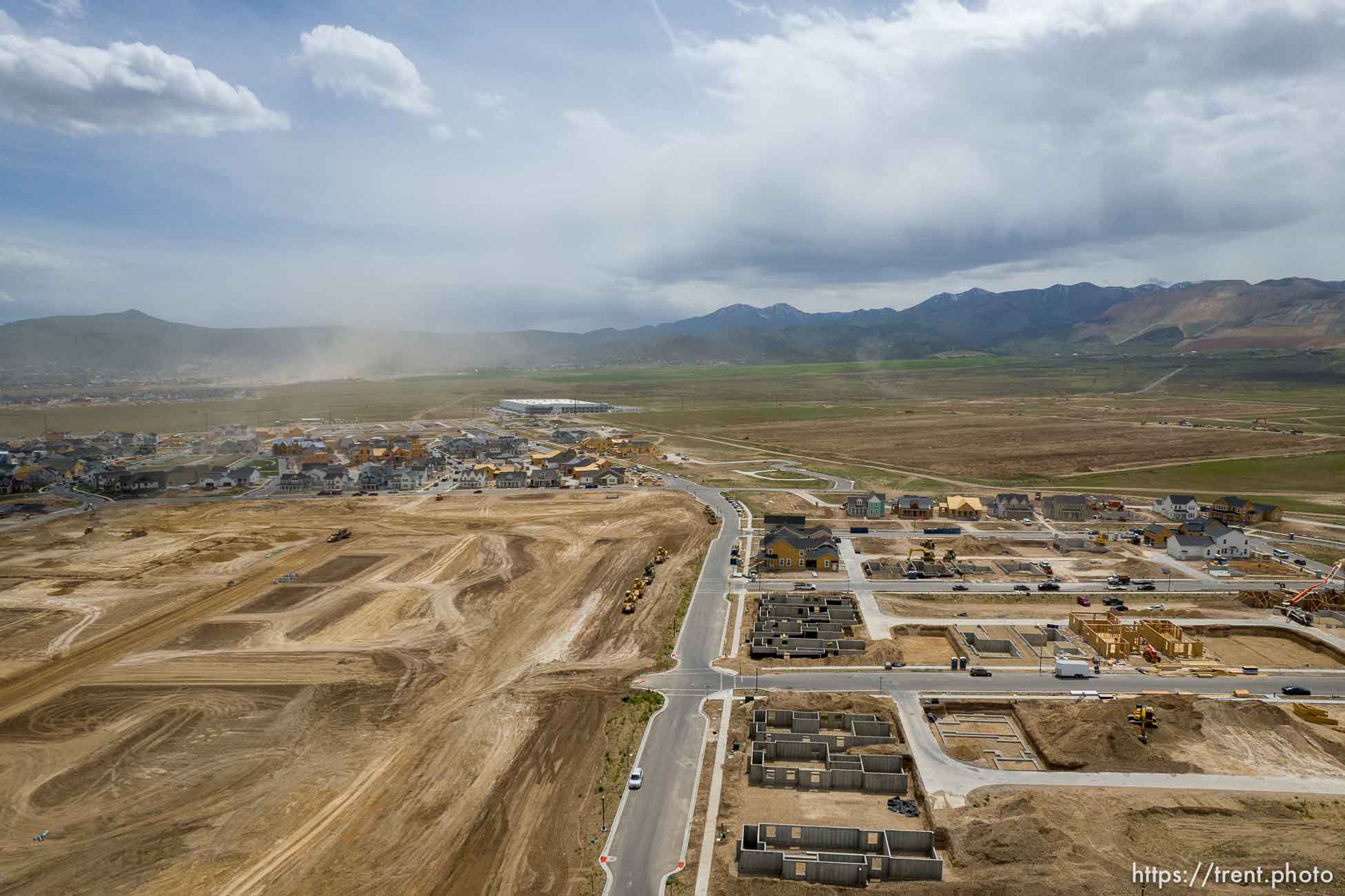 (Trent Nelson  |  The Salt Lake Tribune) New Daybreak construction in South Jordan on Thursday, May 19, 2022.