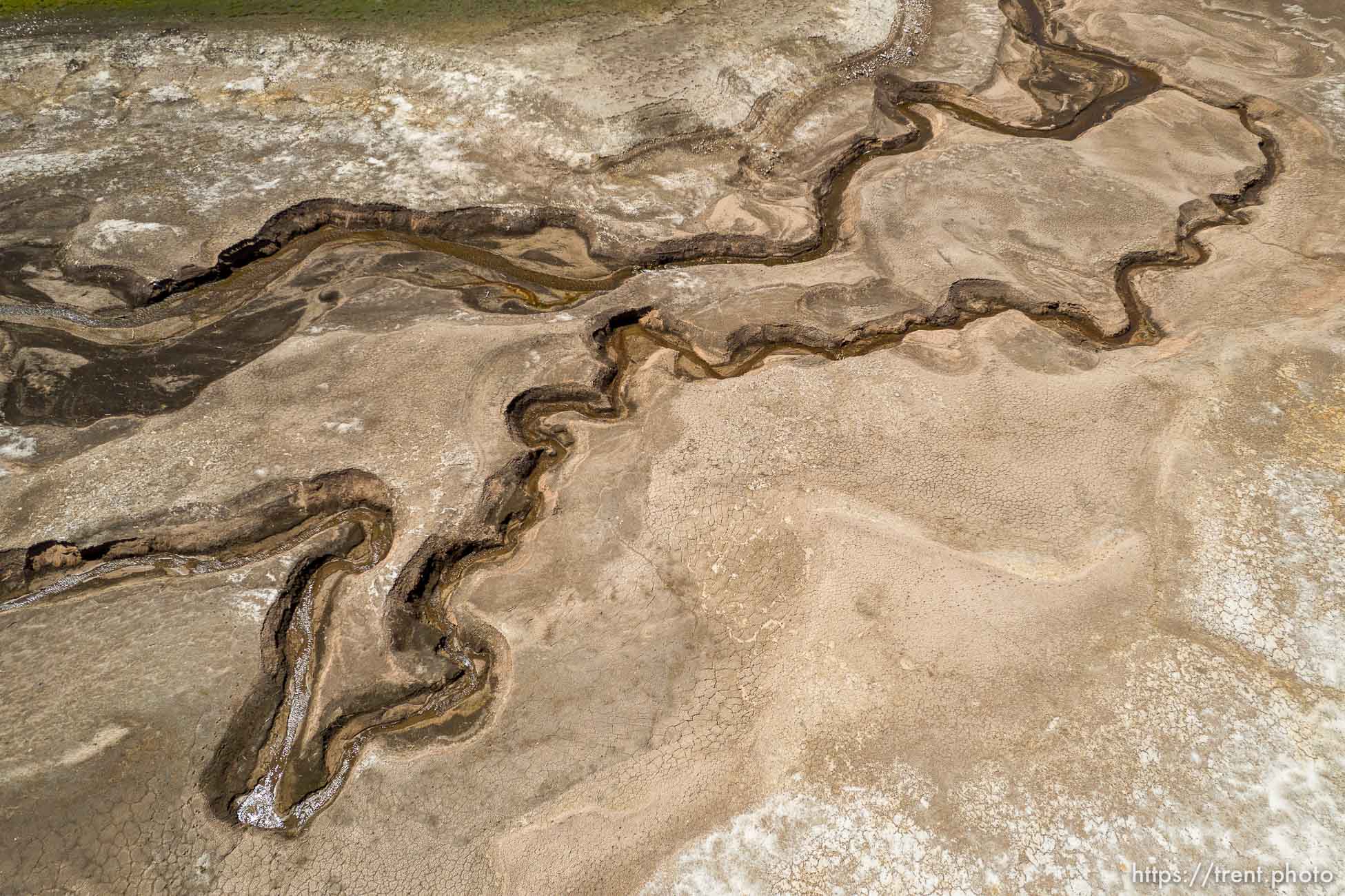 (Trent Nelson | The Salt Lake Tribune) Water trickles through Mountain Dell Reservoir on Wednesday, May 18, 2022.