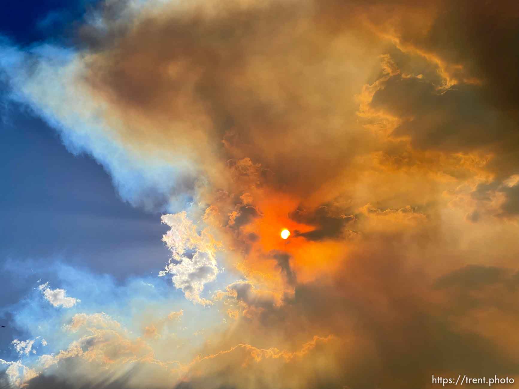 Jacob City Fire, Tooele, seen from Riverton