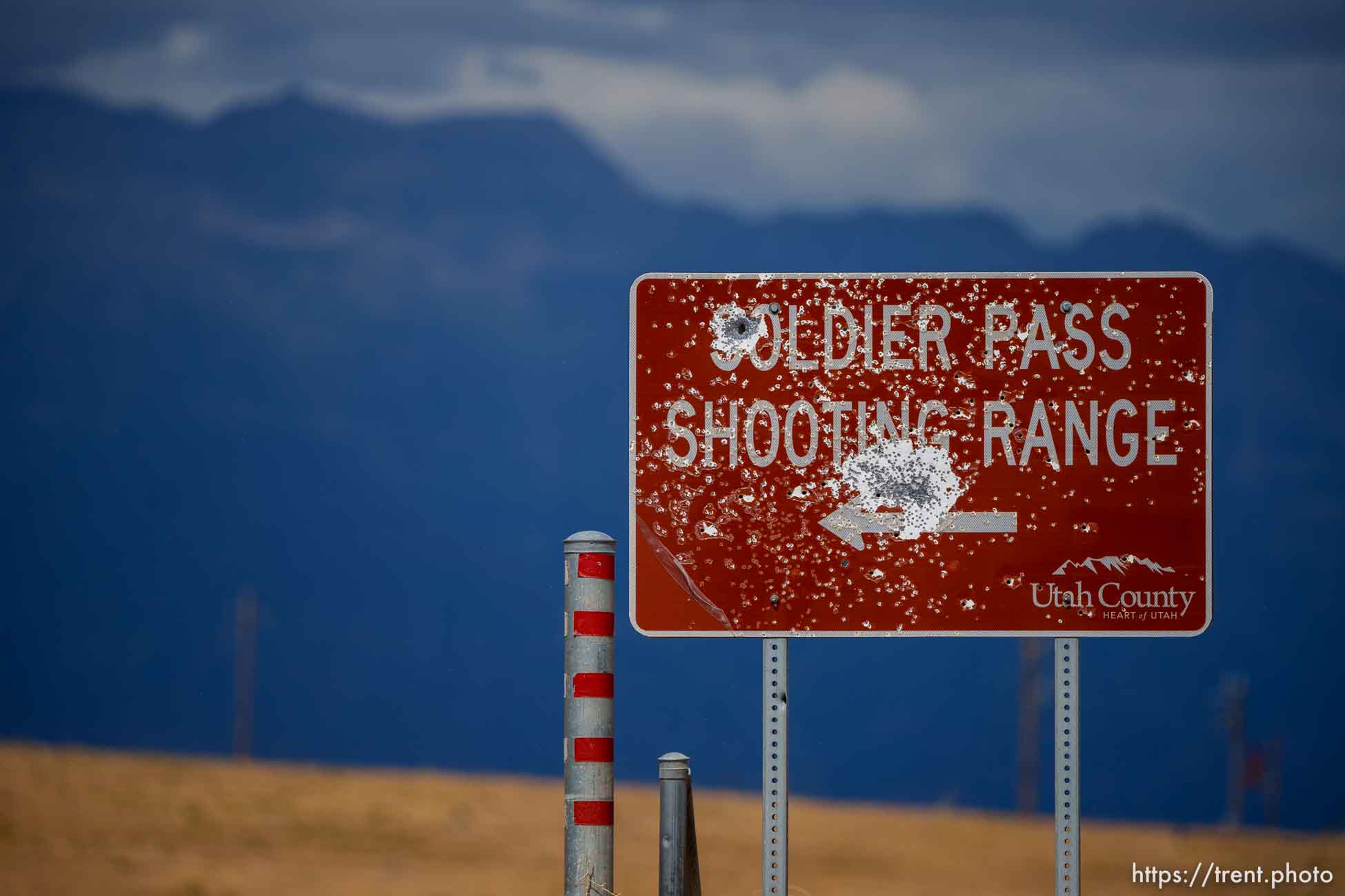 soldier pass shooting range sign, on Friday, Aug. 5, 2022.