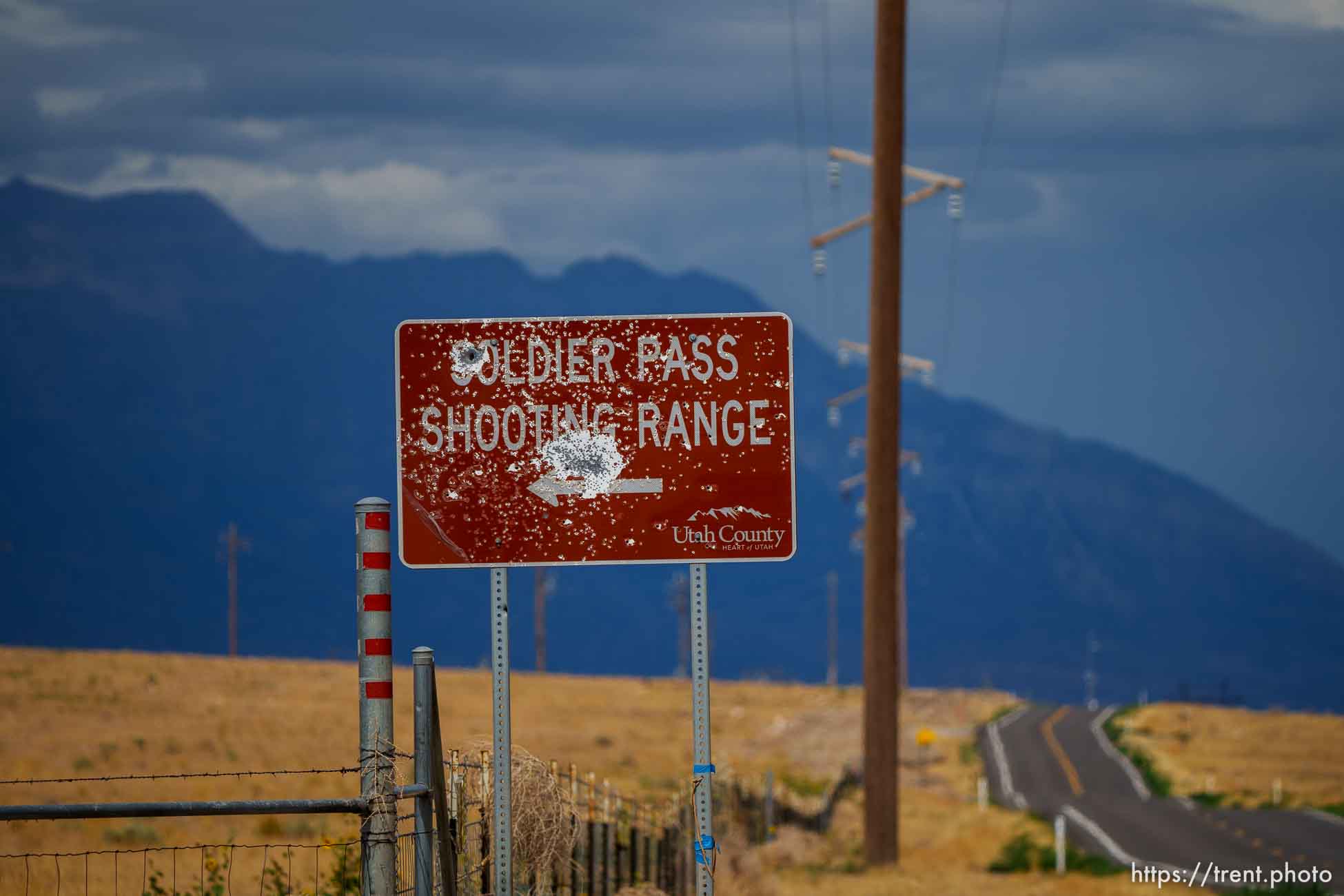 soldier pass shooting range sign, on Friday, Aug. 5, 2022.