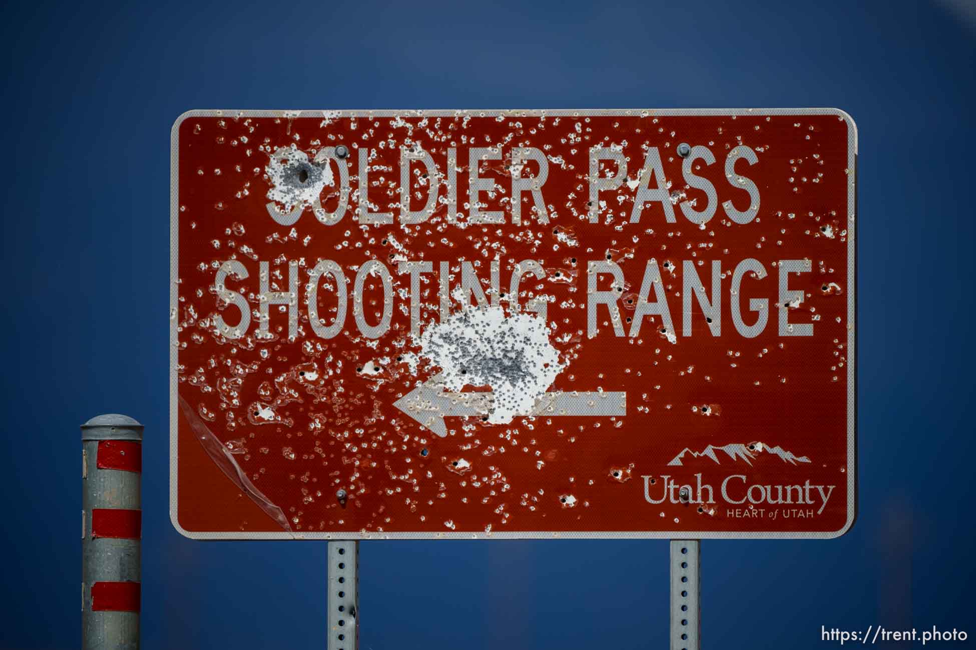 soldier pass shooting range sign, on Friday, Aug. 5, 2022.