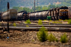 (Trent Nelson  |  The Salt Lake Tribune) The Ogden Railroad Yard on Tuesday, Aug. 23, 2022.