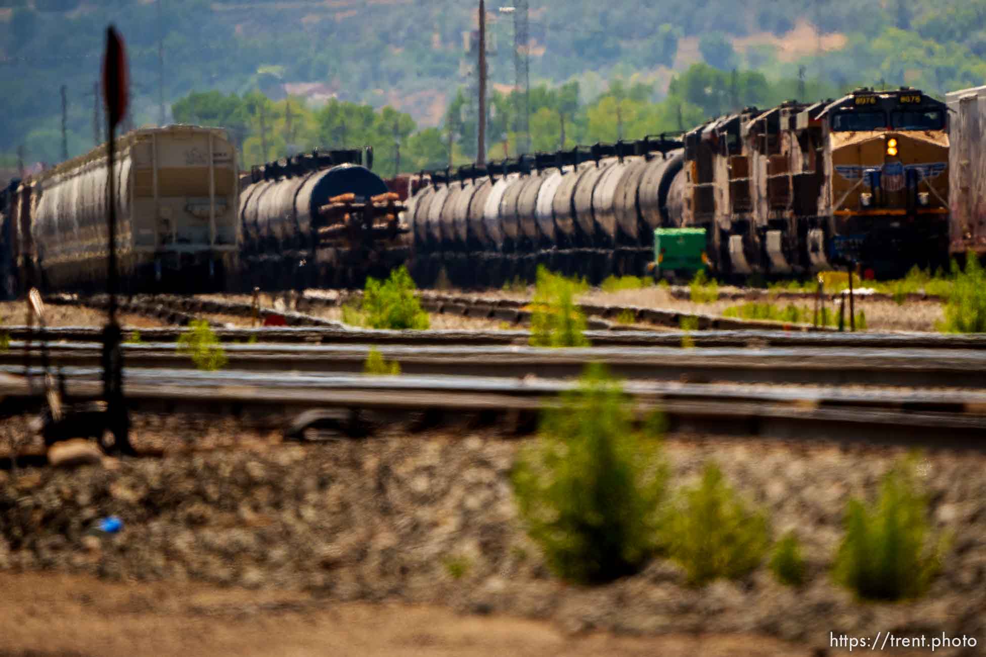 (Trent Nelson  |  The Salt Lake Tribune) The Ogden Railroad Yard on Tuesday, Aug. 23, 2022.