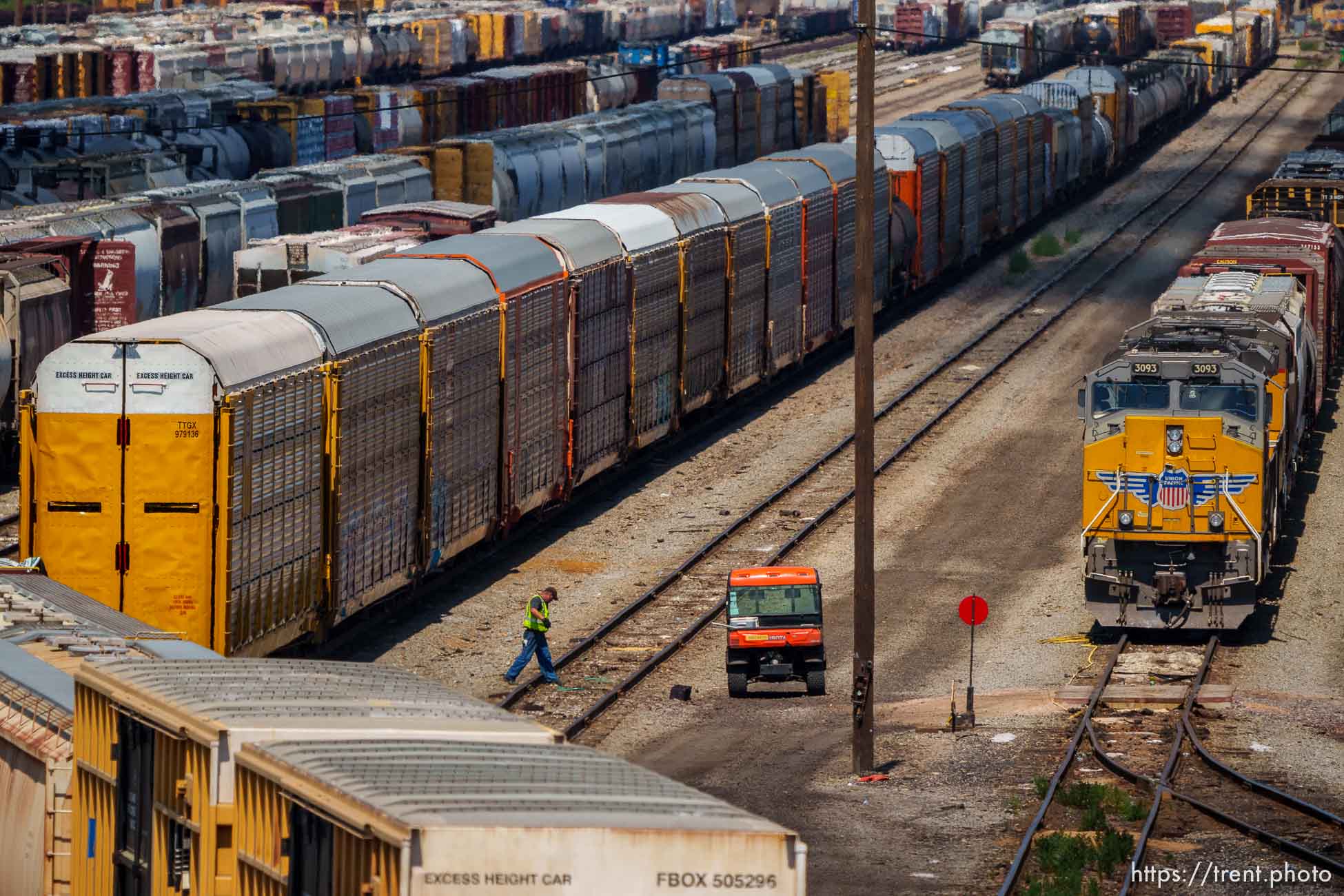 (Trent Nelson  |  The Salt Lake Tribune) The Ogden Railroad Yard on Tuesday, Aug. 23, 2022.