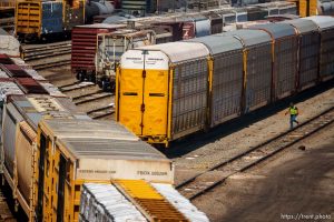 (Trent Nelson  |  The Salt Lake Tribune) The Ogden Railroad Yard on Tuesday, Aug. 23, 2022.