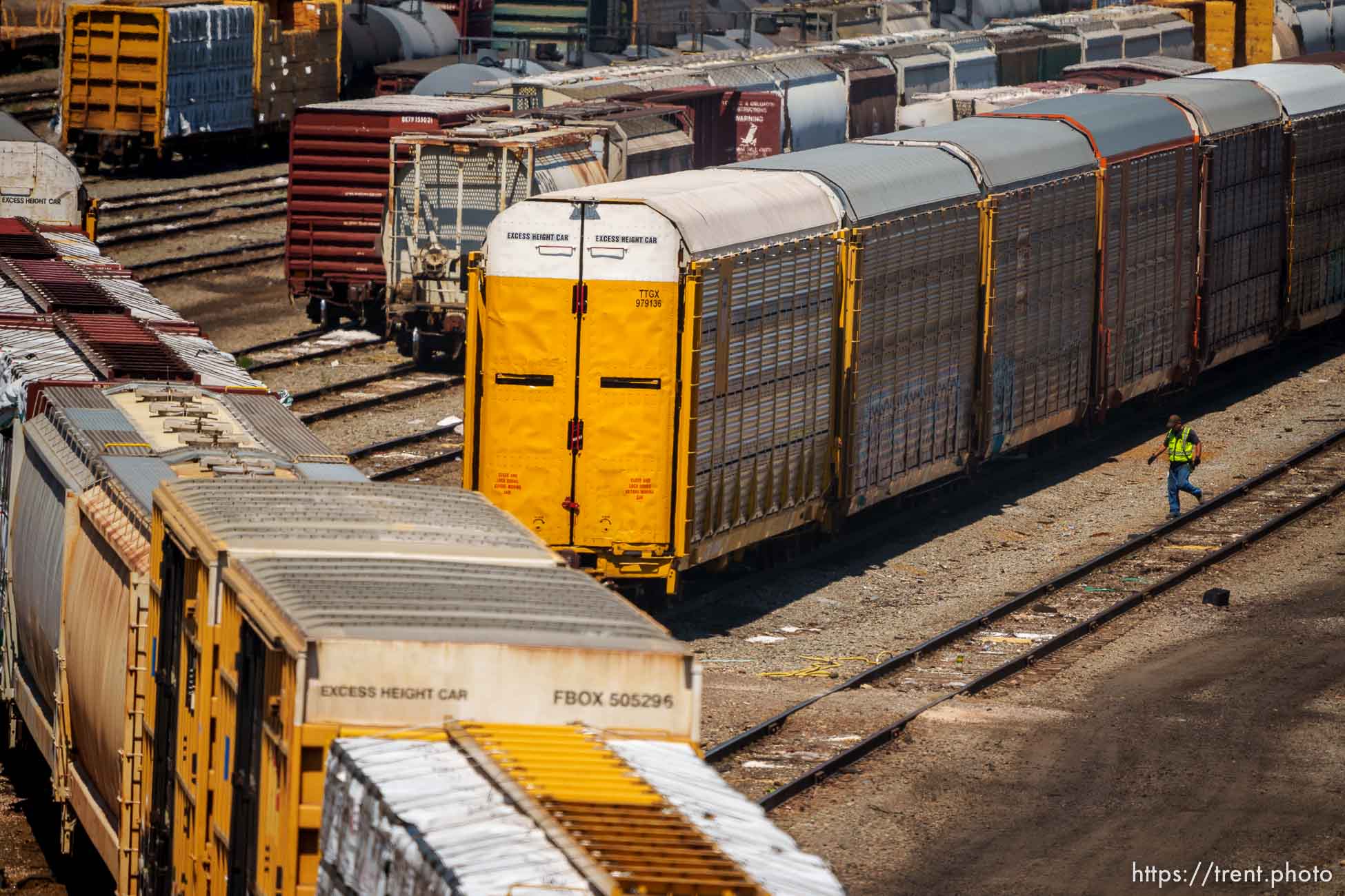 (Trent Nelson  |  The Salt Lake Tribune) The Ogden Railroad Yard on Tuesday, Aug. 23, 2022.