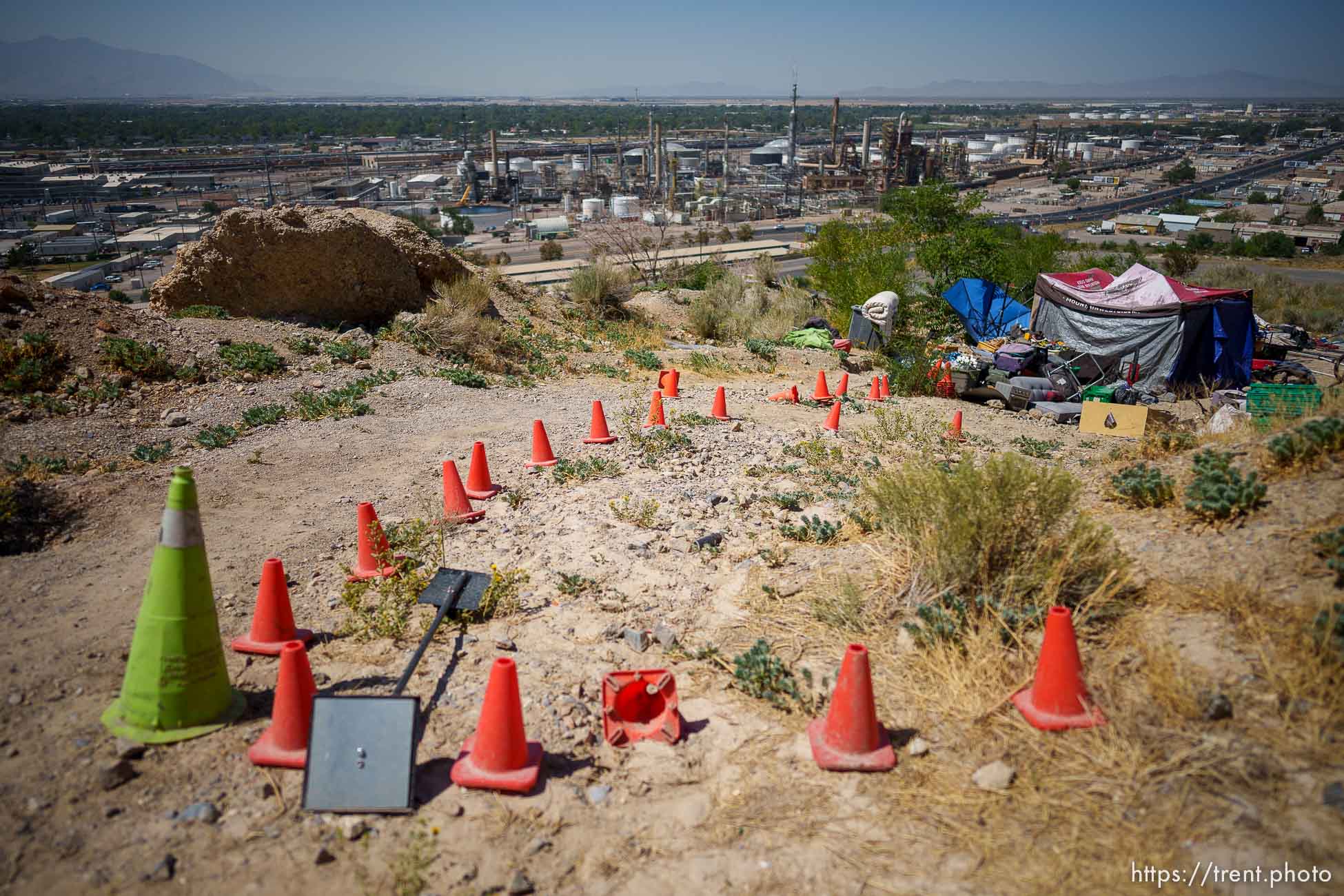 (Trent Nelson  |  The Salt Lake Tribune) A living space on “the mountain”, in Salt Lake City on Monday, Aug. 29, 2022.