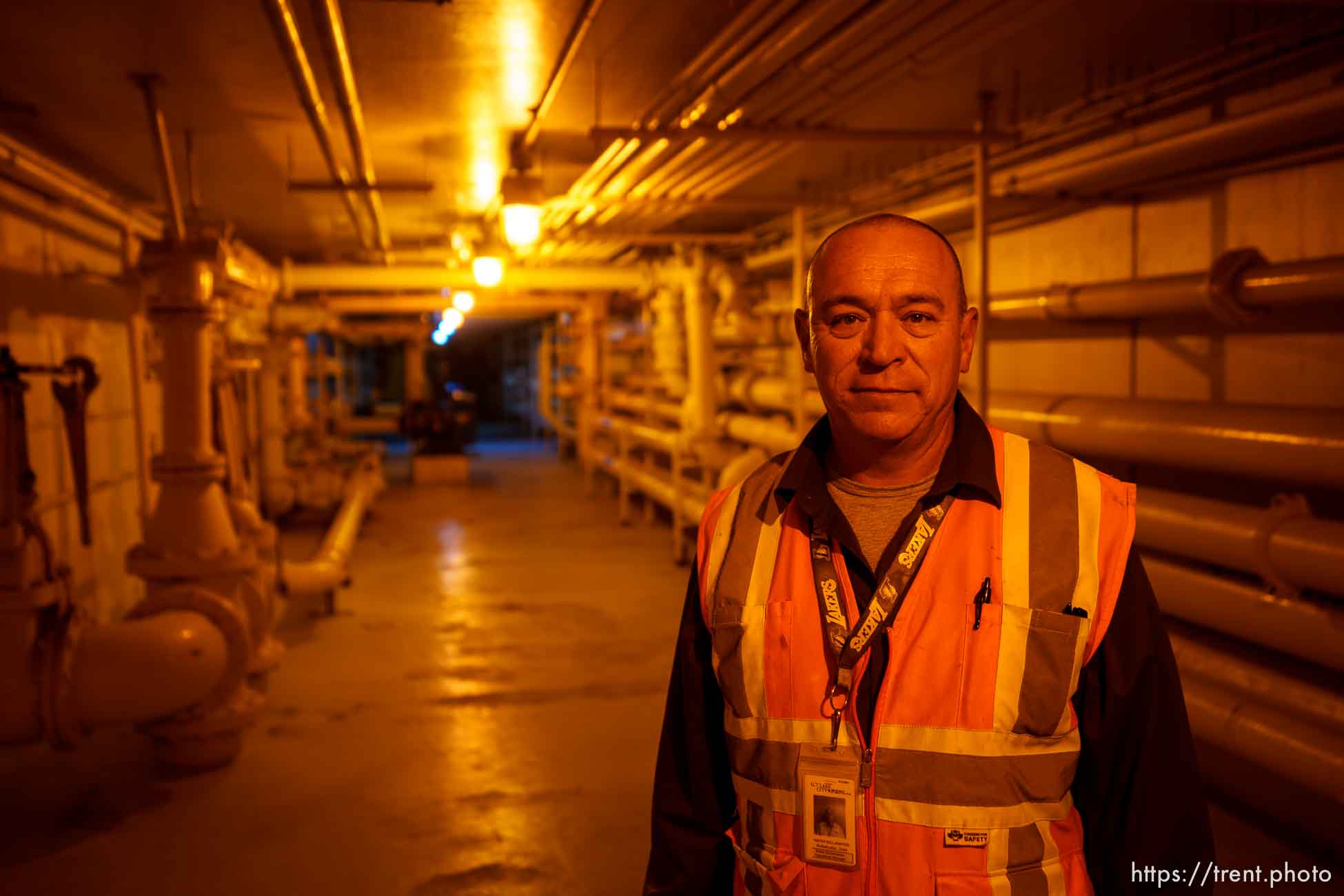 (Trent Nelson  |  The Salt Lake Tribune) Jose Rubalcaba, operations manager at Salt Lake City Public Utilities' Water Reclamation Facility on Tuesday, Aug. 30, 2022.