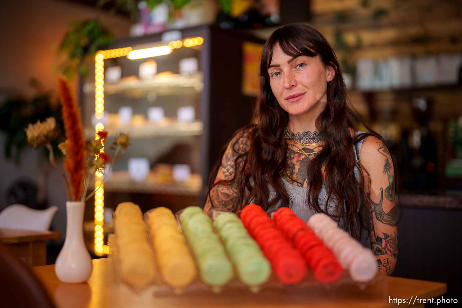 (Trent Nelson  |  The Salt Lake Tribune) Jessica Davies, owner of Passion Flour in Salt Lake City's Maven District on Friday, Sept. 2, 2022.