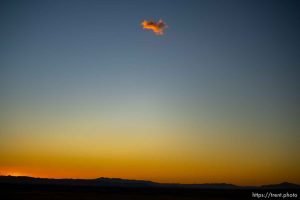 cloud at sunset on Monday, Sept. 19, 2022.