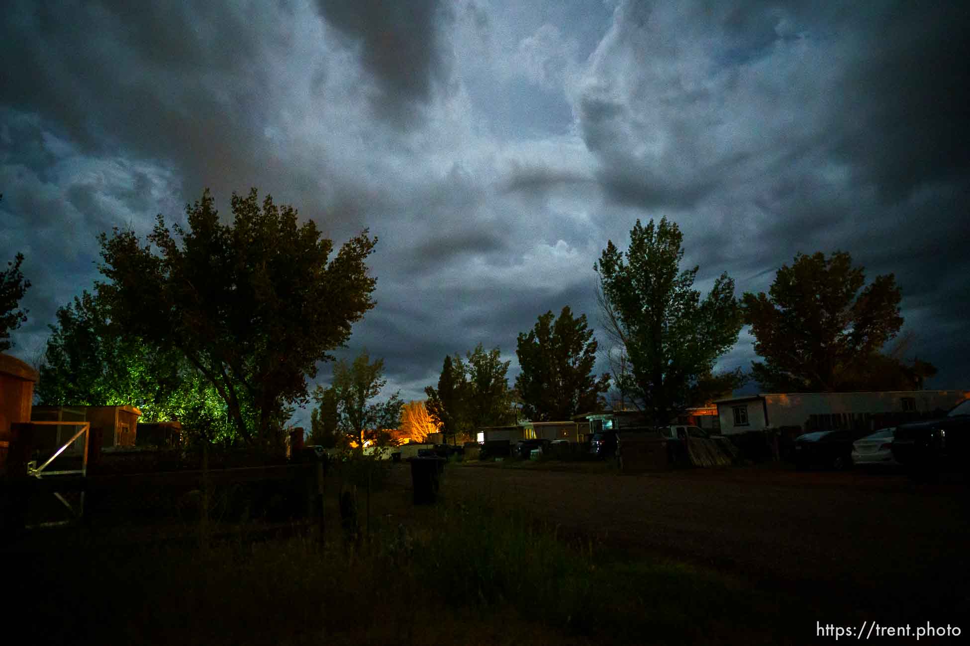 dark early morning, Colorado City, Ariz., on Tuesday, Sept. 13, 2022.