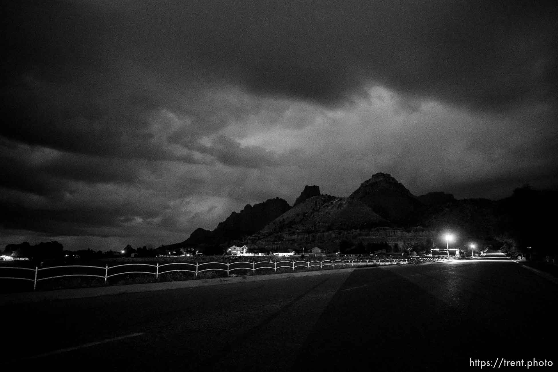 dark early morning, Colorado City, Ariz., on Tuesday, Sept. 13, 2022.