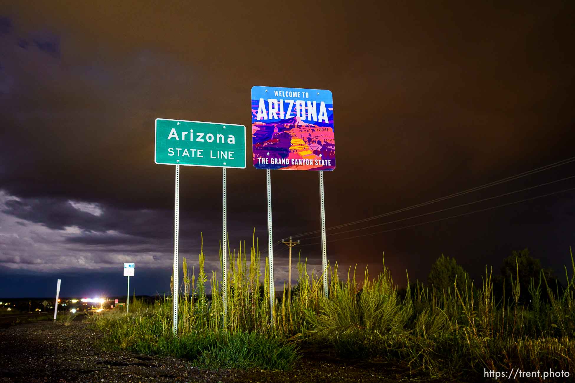 dark early morning, Colorado City, Ariz., on Tuesday, Sept. 13, 2022.