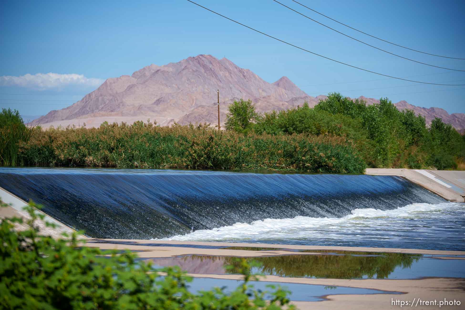 (Trent Nelson  |  The Salt Lake Tribune) Las Vegas Wash, a 12-mile-long channel that feeds treated water to Lake Mead, on Thursday, Sept. 29, 2022.