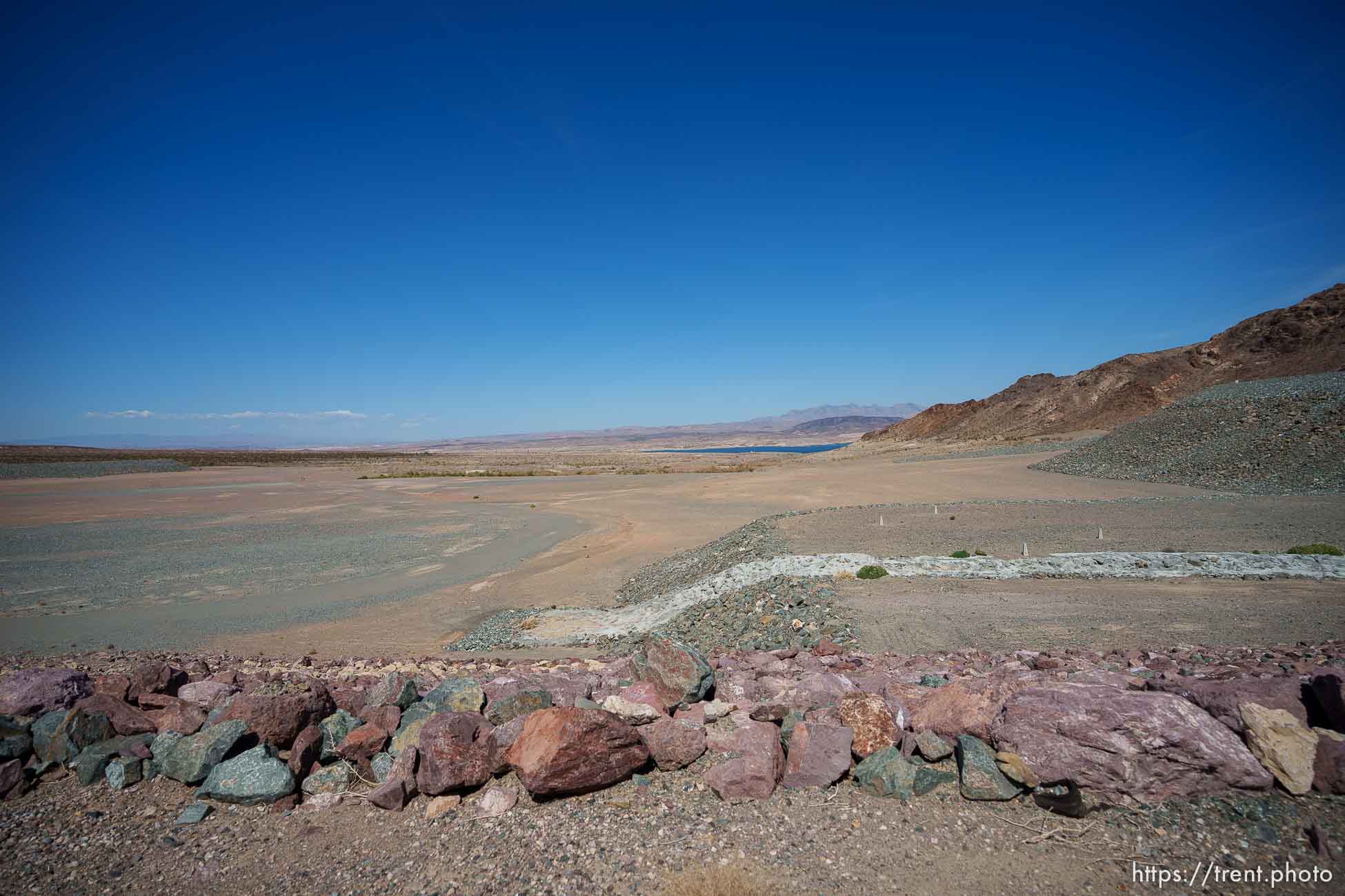 (Trent Nelson  |  The Salt Lake Tribune) Saddle Cove, an area of Nevada's Lake Mead previouly submerged, now arid and dry, an example of the current low water levels on Thursday, Sept. 29, 2022.