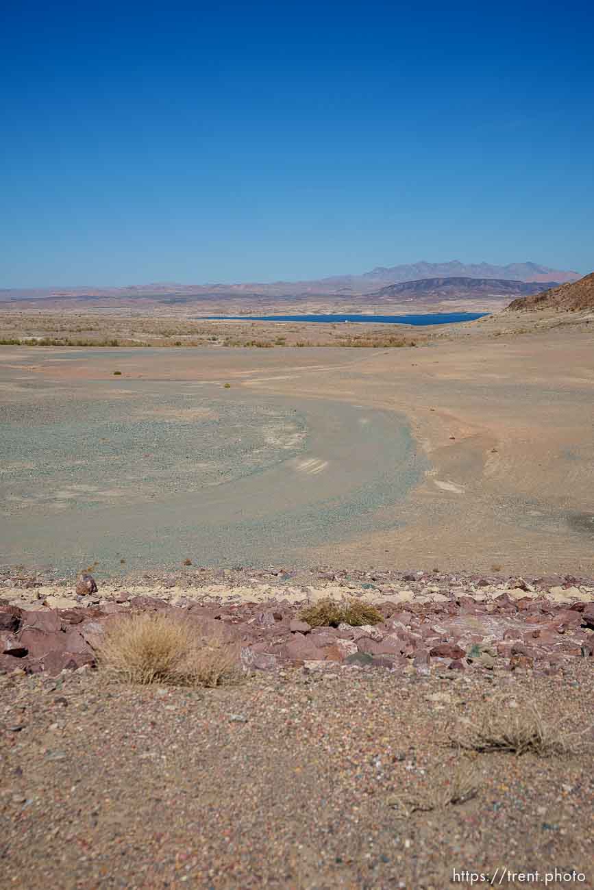 (Trent Nelson  |  The Salt Lake Tribune) Saddle Cove, an area of Nevada's Lake Mead previouly submerged, now arid and dry on Thursday, Sept. 29, 2022.