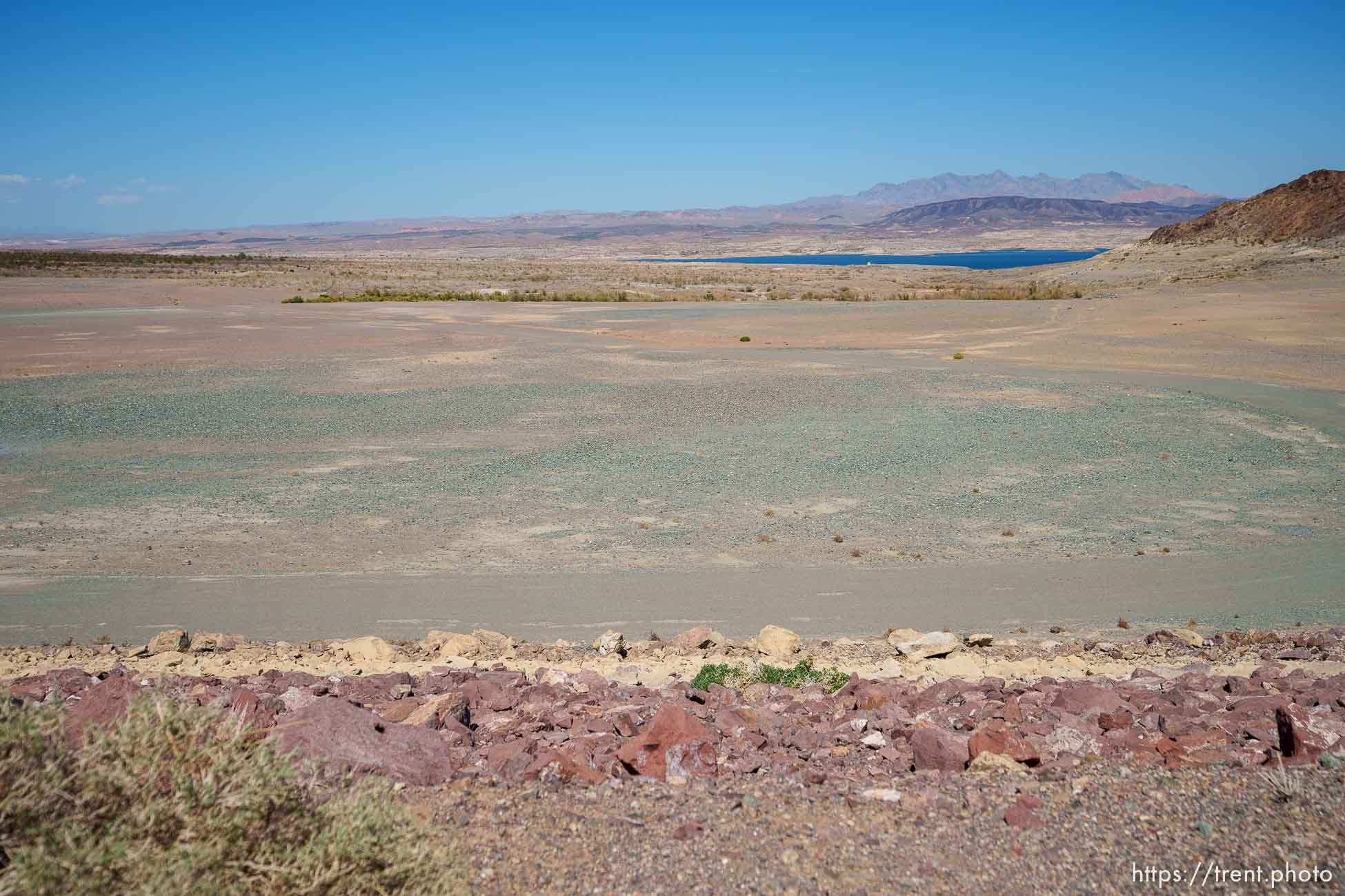 (Trent Nelson  |  The Salt Lake Tribune) Saddle Cove, an area of Nevada's Lake Mead previouly submerged, now arid and dry on Thursday, Sept. 29, 2022.