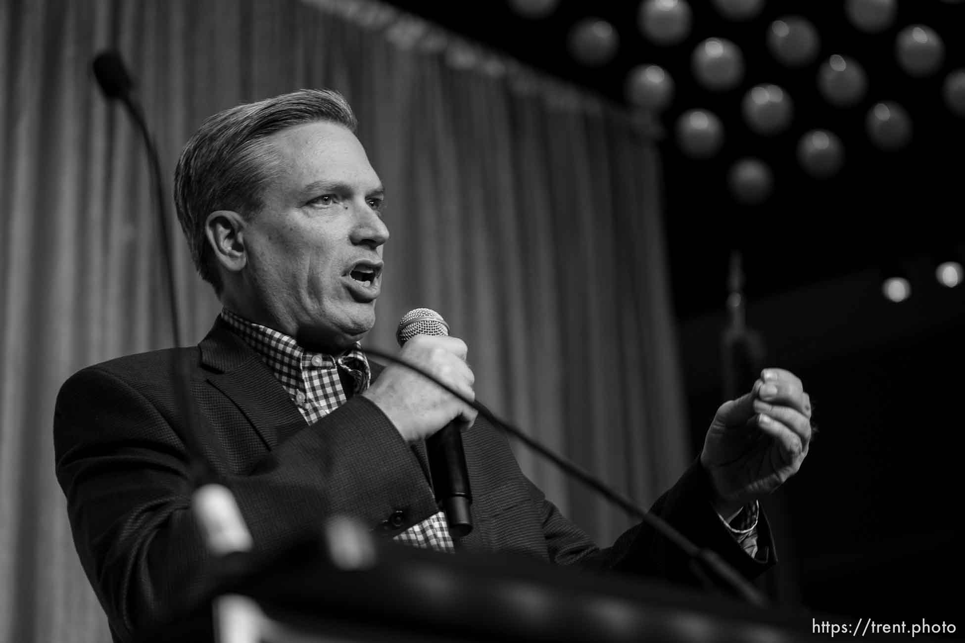 (Trent Nelson  |  The Salt Lake Tribune) Utah Treasurer Marlo Oaks at the Utah Republican Party election night party at the Hyatt Regency in Salt Lake City on Tuesday, Nov. 8, 2022.