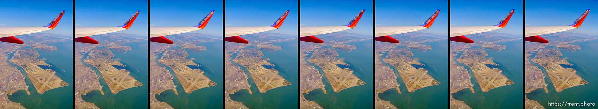 flying from oakland to salt lake city, Thursday, July 31, 2014.