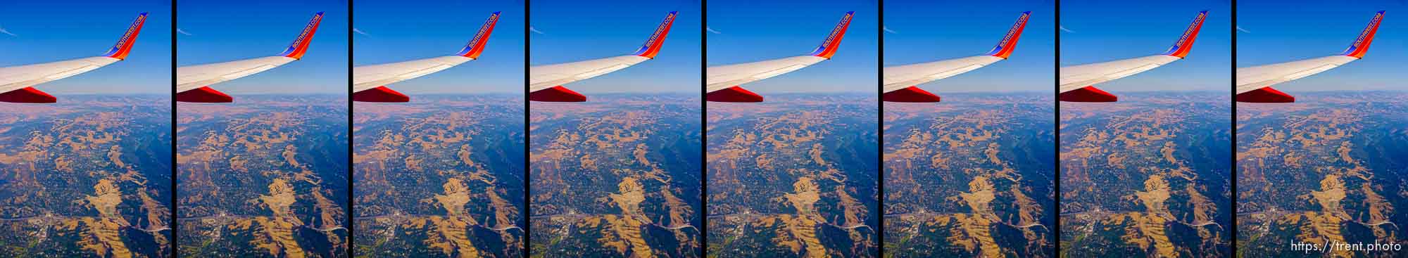 flying from oakland to salt lake city, Thursday, July 31, 2014.