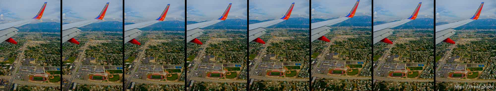 flying from oakland to salt lake city, Thursday, July 31, 2014.