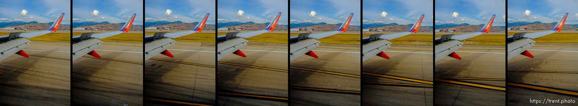 flying from oakland to salt lake city, Thursday, July 31, 2014.