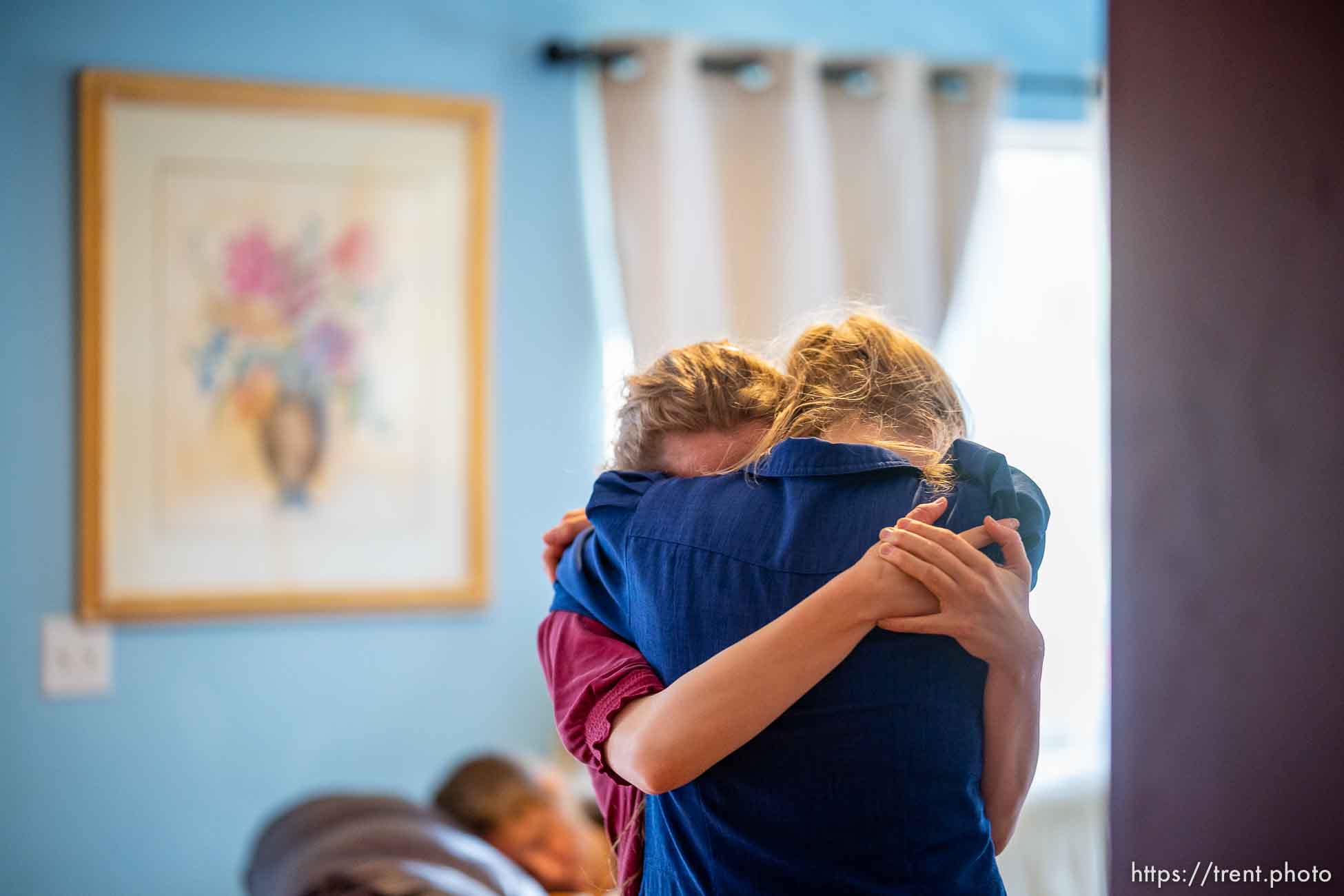 (Trent Nelson  |  The Salt Lake Tribune) Followers of Samuel Bateman, after his arrest in Colorado City, Ariz., on Tuesday, Sept. 13, 2022.