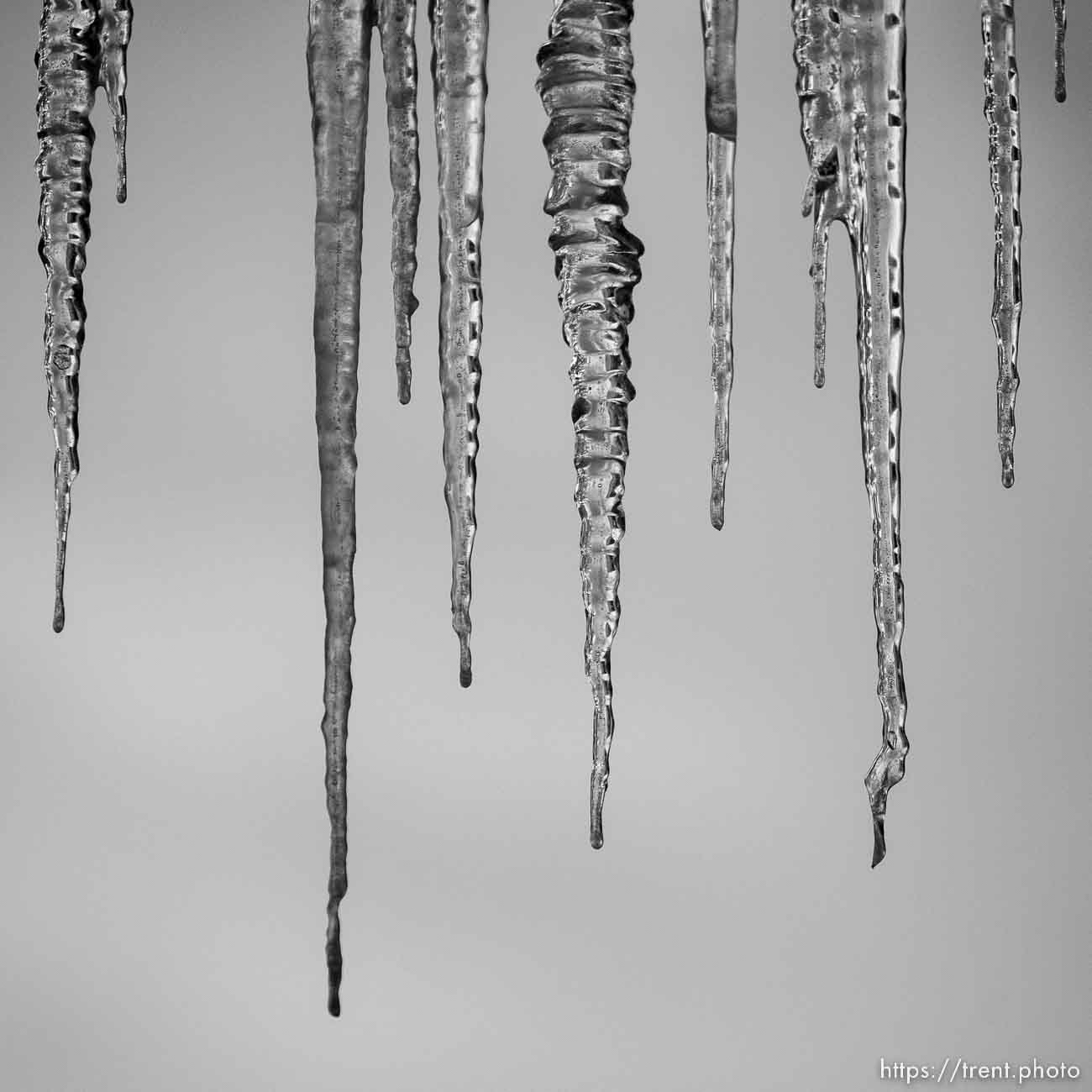 icicles on Friday, Dec. 16, 2022.