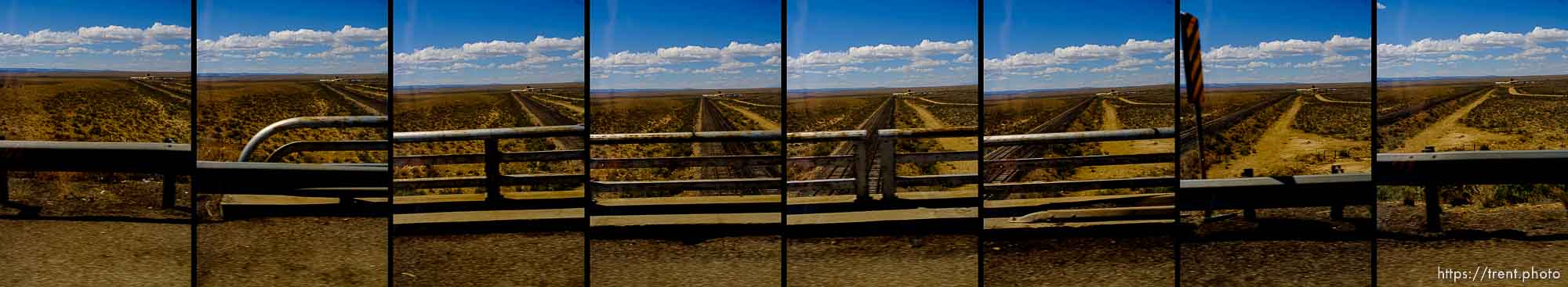 driving from Green River to Moab, passenger side view