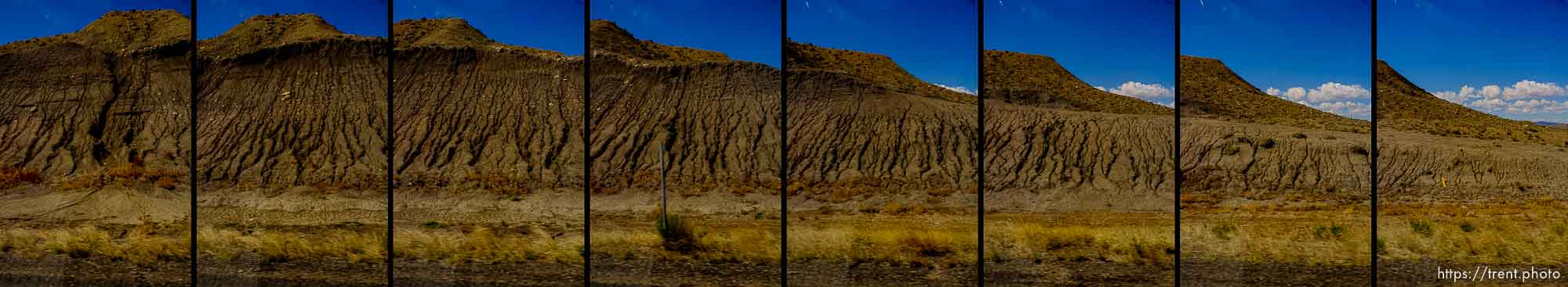 driving from Green River to Moab, passenger side view