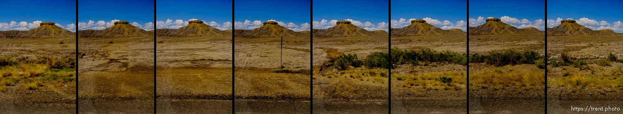 driving from Green River to Moab, passenger side view