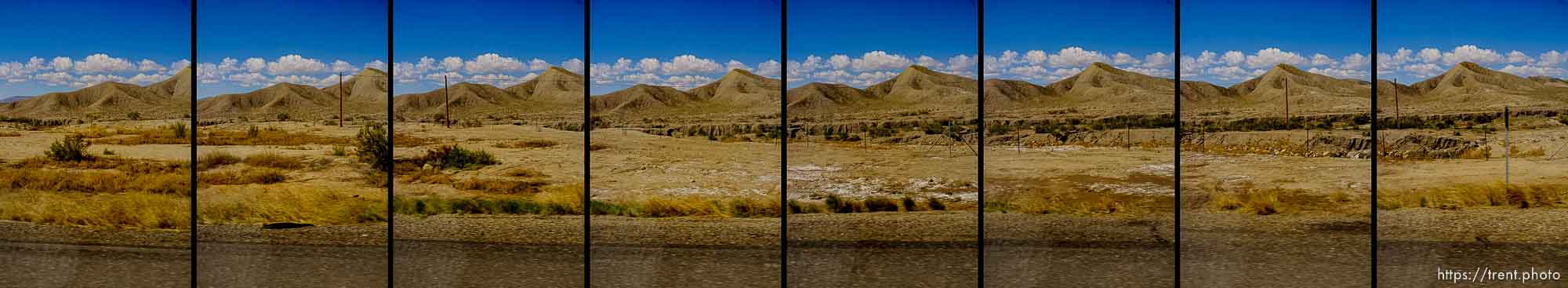 driving from Green River to Moab, passenger side view