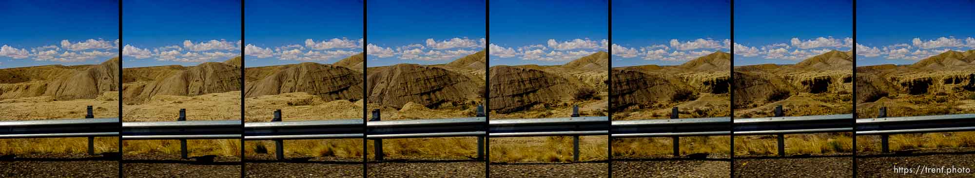 driving from Green River to Moab, passenger side view