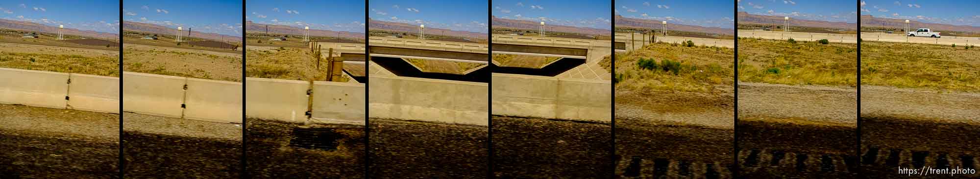 driving from Green River to Moab, passenger side view